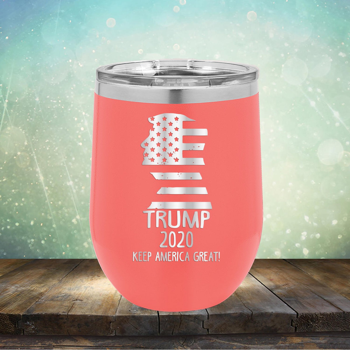 Trump 2020 Keep America Great - Stemless Wine Cup