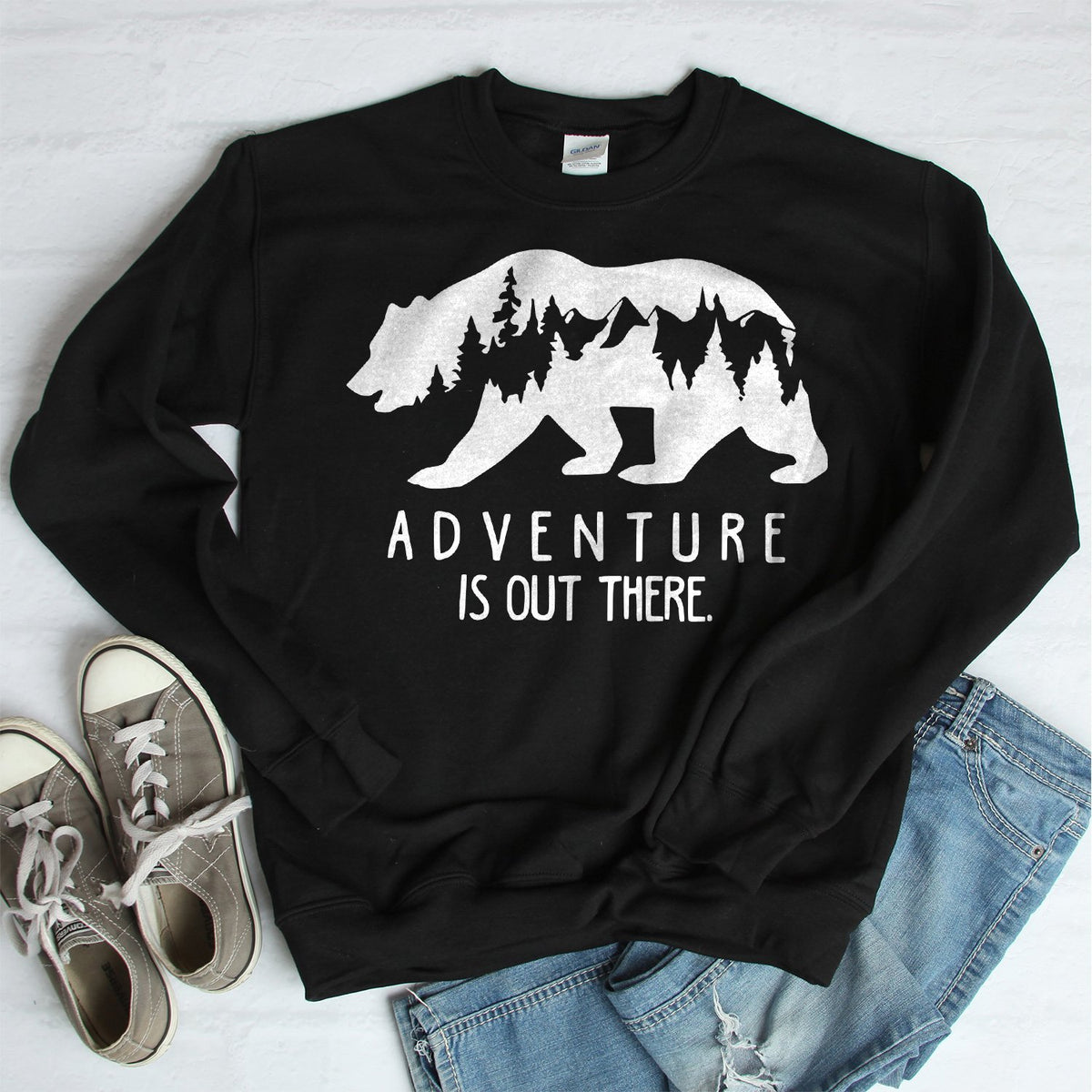 Adventure is Out There - Long Sleeve Heavy Crewneck Sweatshirt