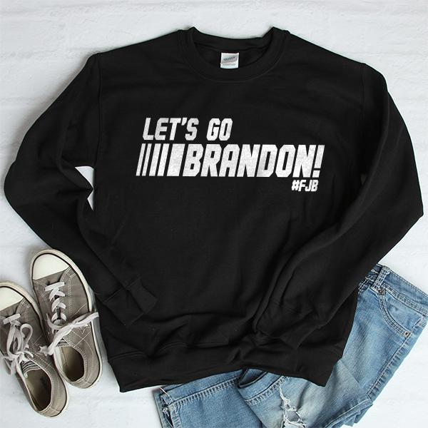 Let&#39;s Go Brandon FJB Racing - Long Sleeve Heavy Crewneck Sweatshirt