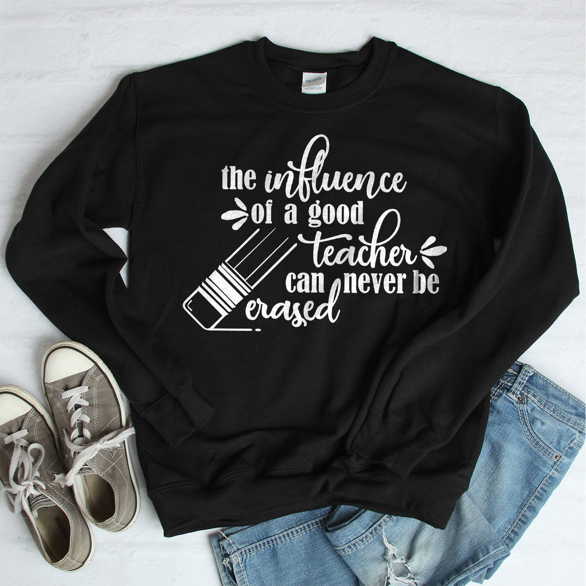 The Influence of A Good Teacher - Long Sleeve Heavy Crewneck Sweatshirt