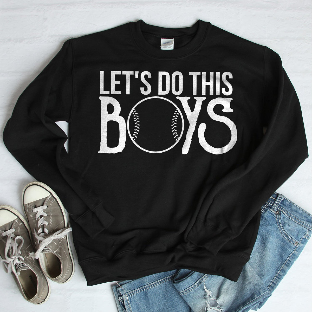 Lets Do This Boys - Long Sleeve Heavy Crewneck Sweatshirt