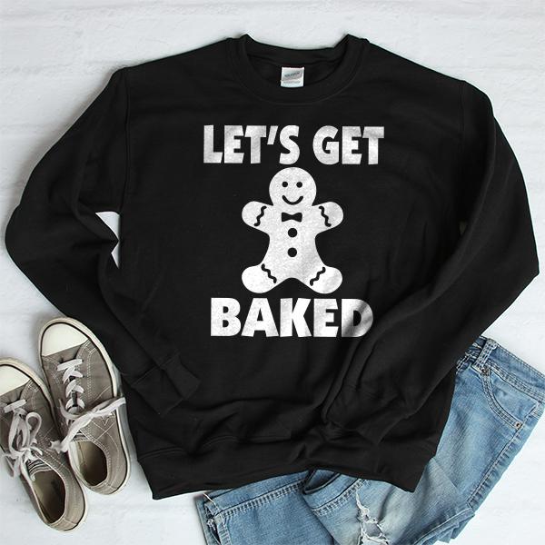 Let&#39;s Get Baked - Long Sleeve Heavy Crewneck Sweatshirt