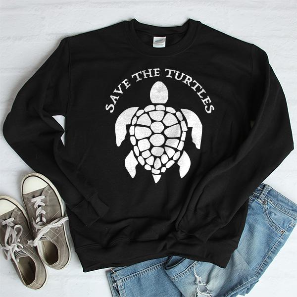 Save The Turtles - Long Sleeve Heavy Crewneck Sweatshirt