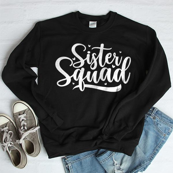 Sister Squad - Long Sleeve Heavy Crewneck Sweatshirt