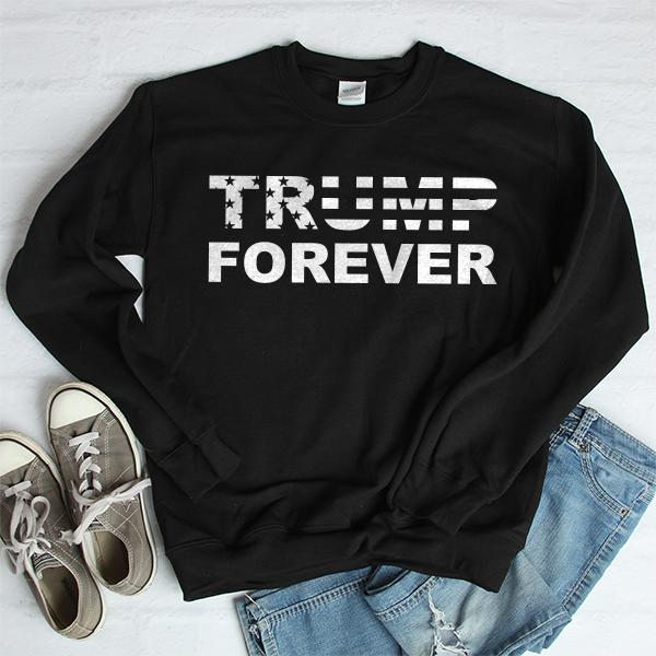Donald Trump Forever - Long Sleeve Heavy Crewneck Sweatshirt