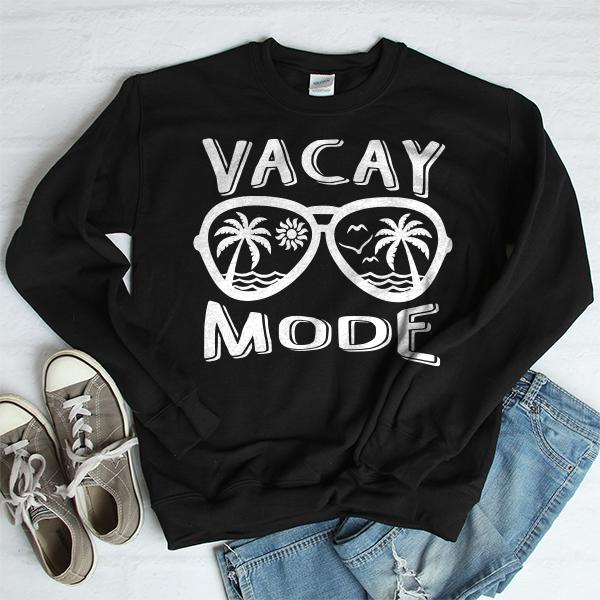 Beach Vacay Mode - Long Sleeve Heavy Crewneck Sweatshirt