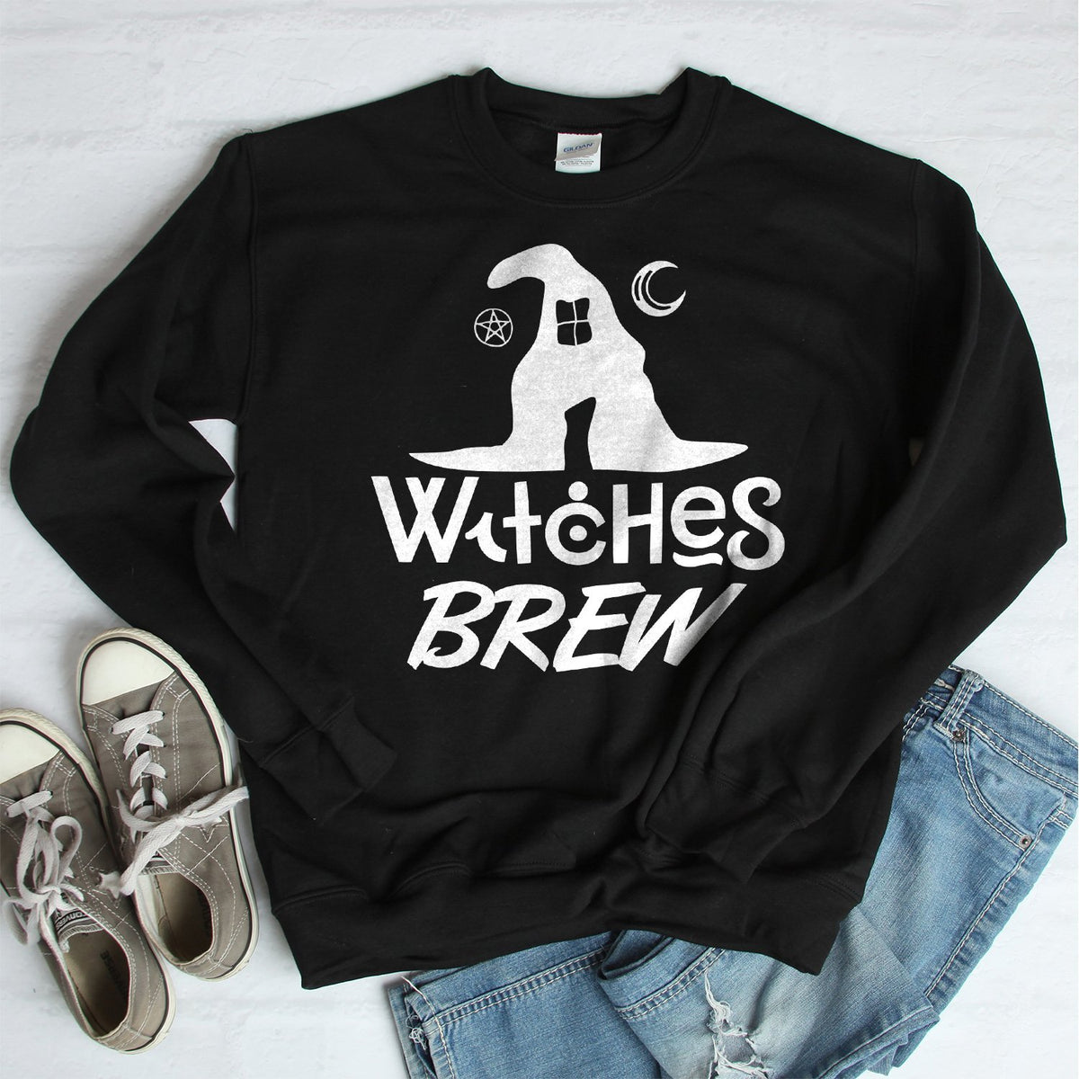 Witches Brew - Long Sleeve Heavy Crewneck Sweatshirt