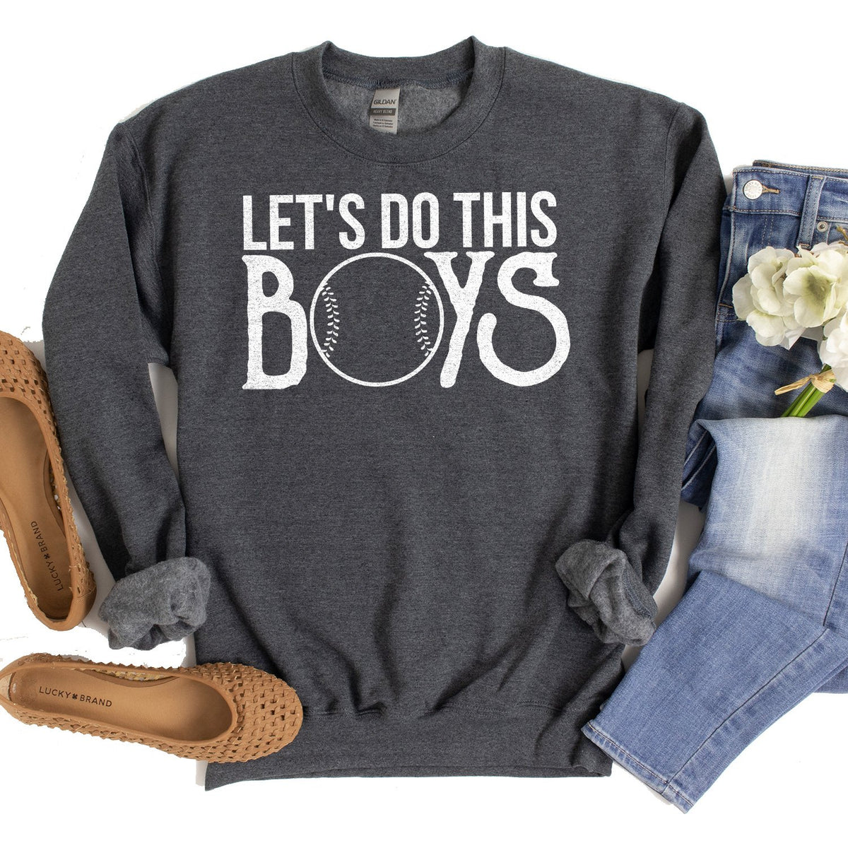 Lets Do This Boys - Long Sleeve Heavy Crewneck Sweatshirt