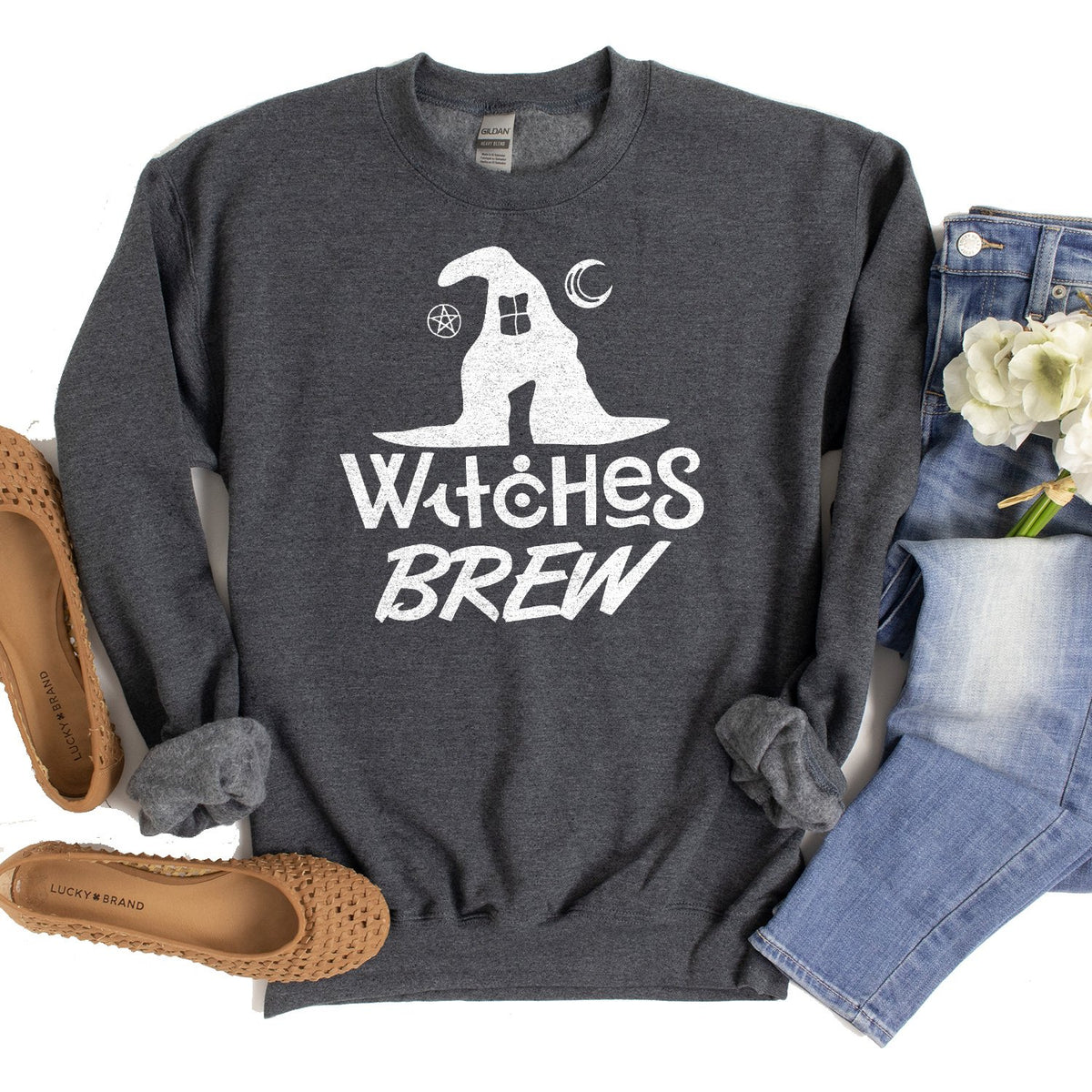 Witches Brew - Long Sleeve Heavy Crewneck Sweatshirt