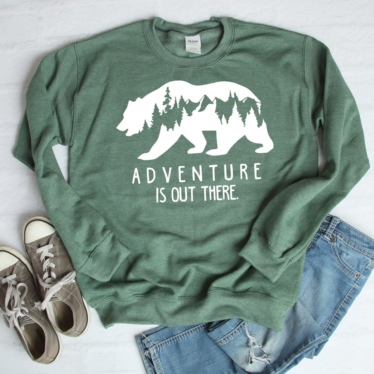 Adventure is Out There - Long Sleeve Heavy Crewneck Sweatshirt