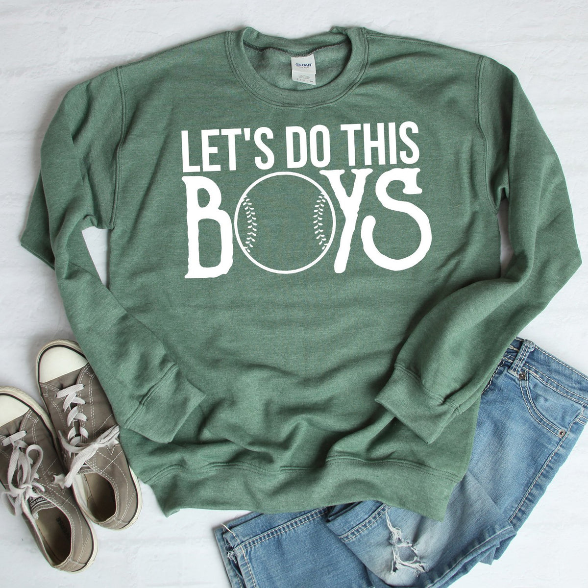 Lets Do This Boys - Long Sleeve Heavy Crewneck Sweatshirt