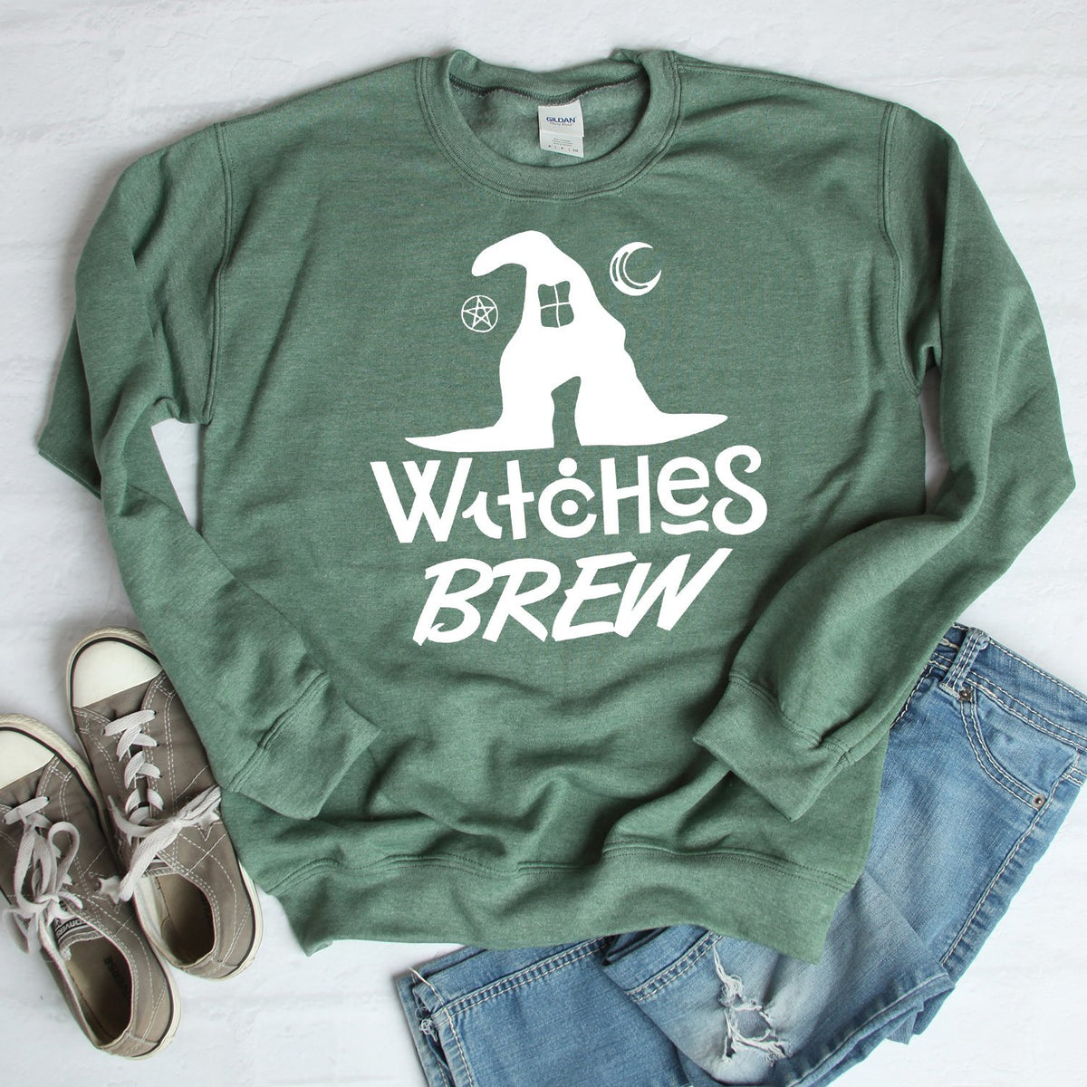 Witches Brew - Long Sleeve Heavy Crewneck Sweatshirt