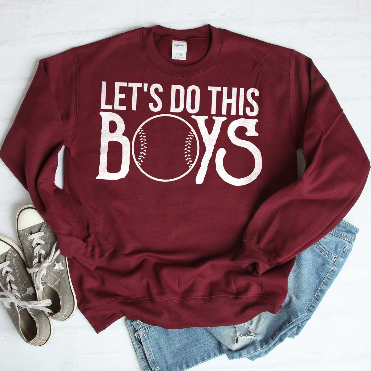 Lets Do This Boys - Long Sleeve Heavy Crewneck Sweatshirt