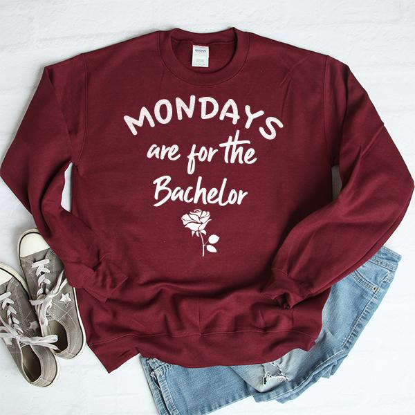 Mondays Are For The Bachelor - Long Sleeve Heavy Crewneck Sweatshirt