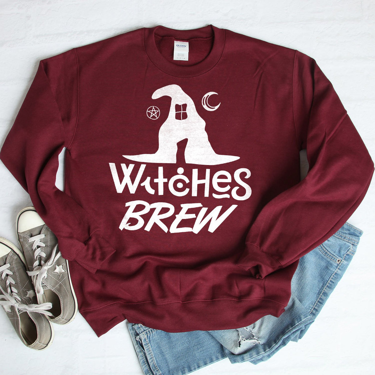 Witches Brew - Long Sleeve Heavy Crewneck Sweatshirt