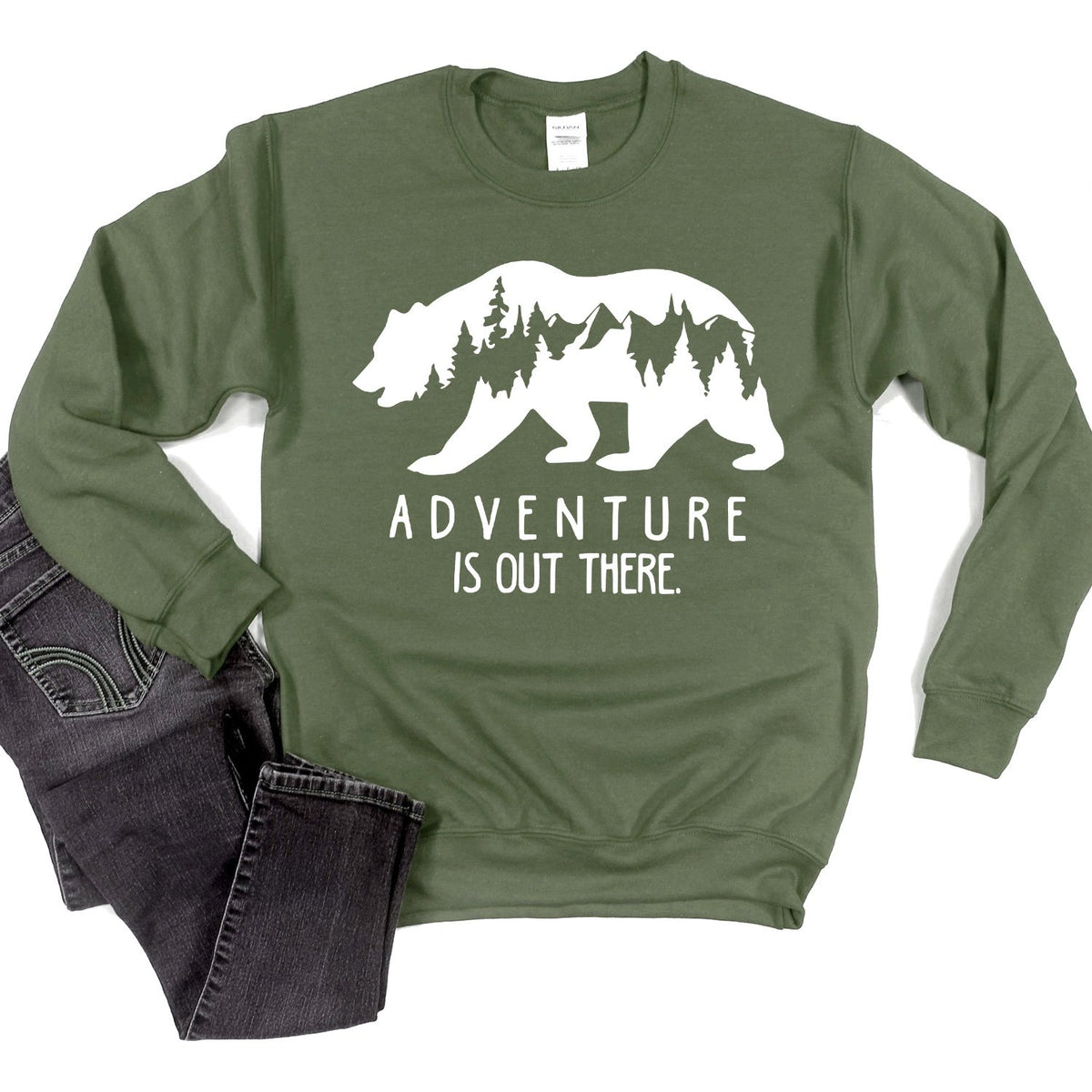 Adventure is Out There - Long Sleeve Heavy Crewneck Sweatshirt