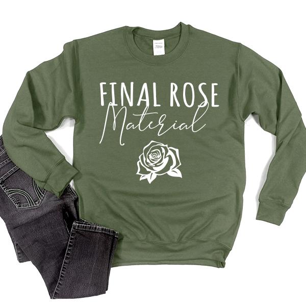 Final Rose Material - Long Sleeve Heavy Crewneck Sweatshirt