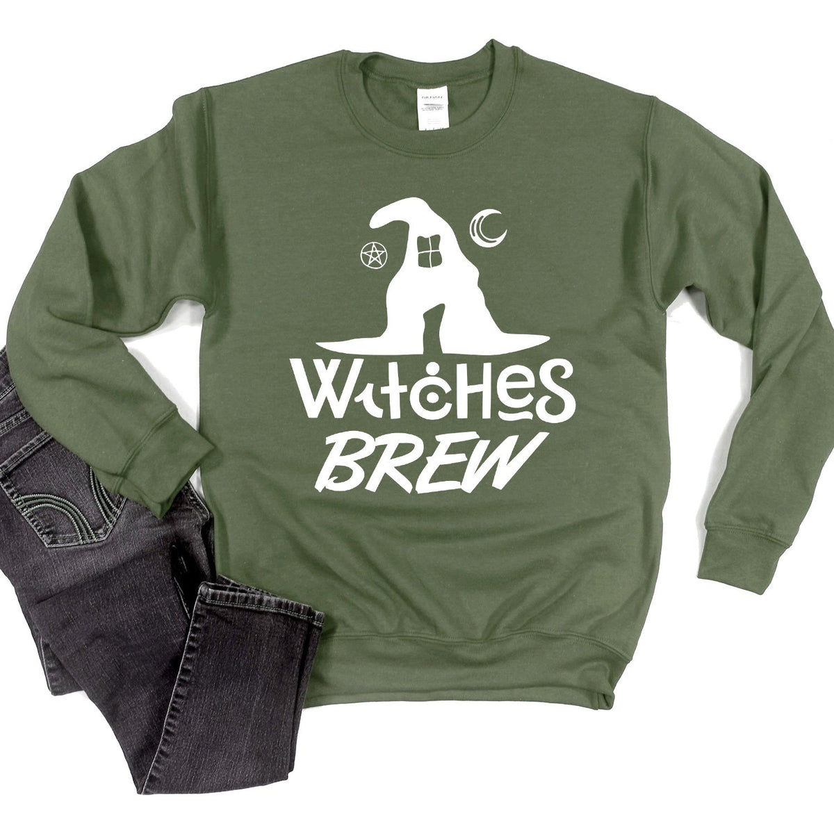 Witches Brew - Long Sleeve Heavy Crewneck Sweatshirt