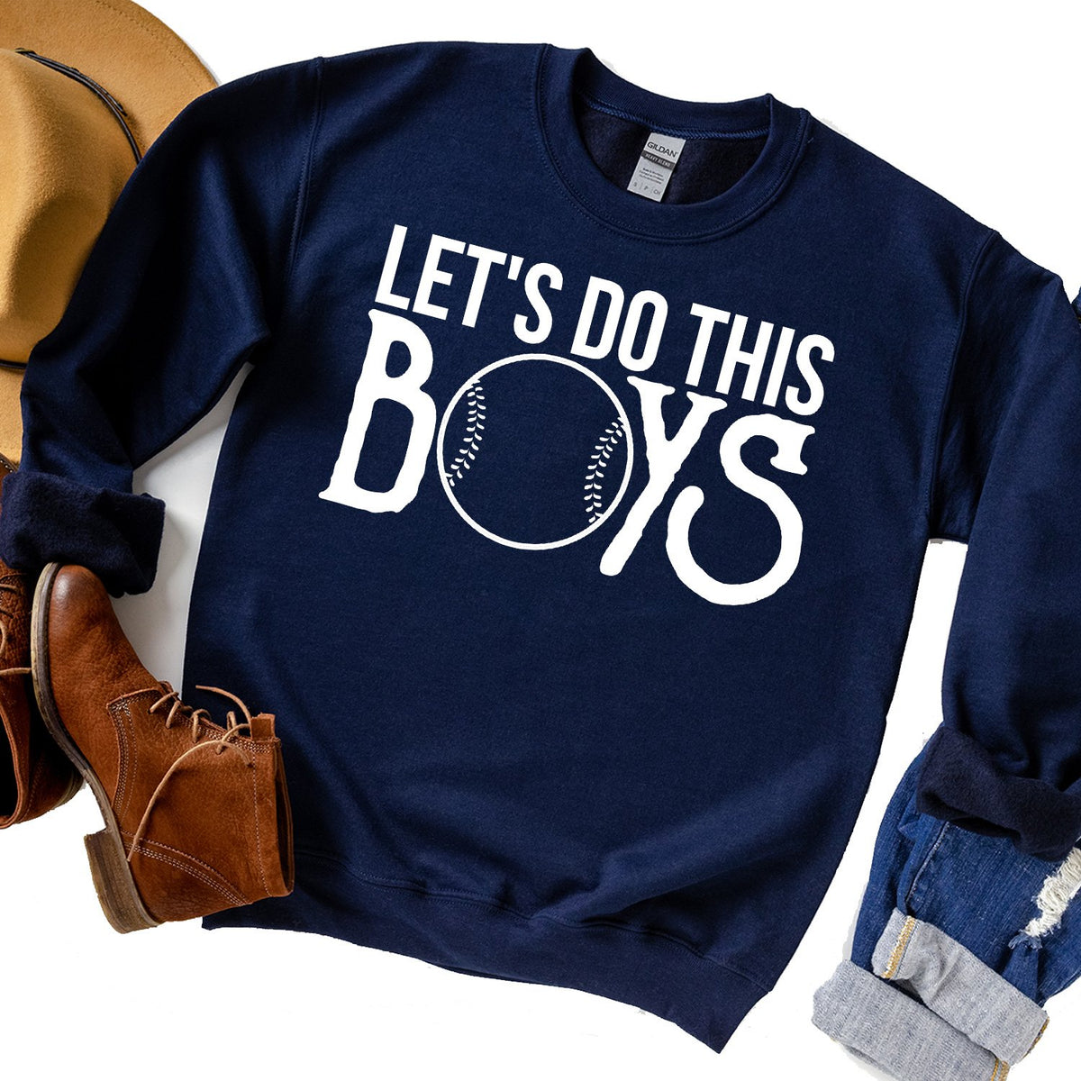 Lets Do This Boys - Long Sleeve Heavy Crewneck Sweatshirt