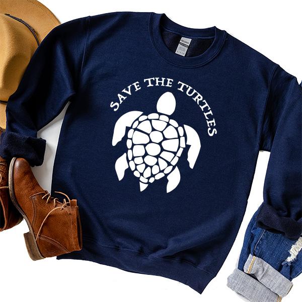 Save The Turtles - Long Sleeve Heavy Crewneck Sweatshirt