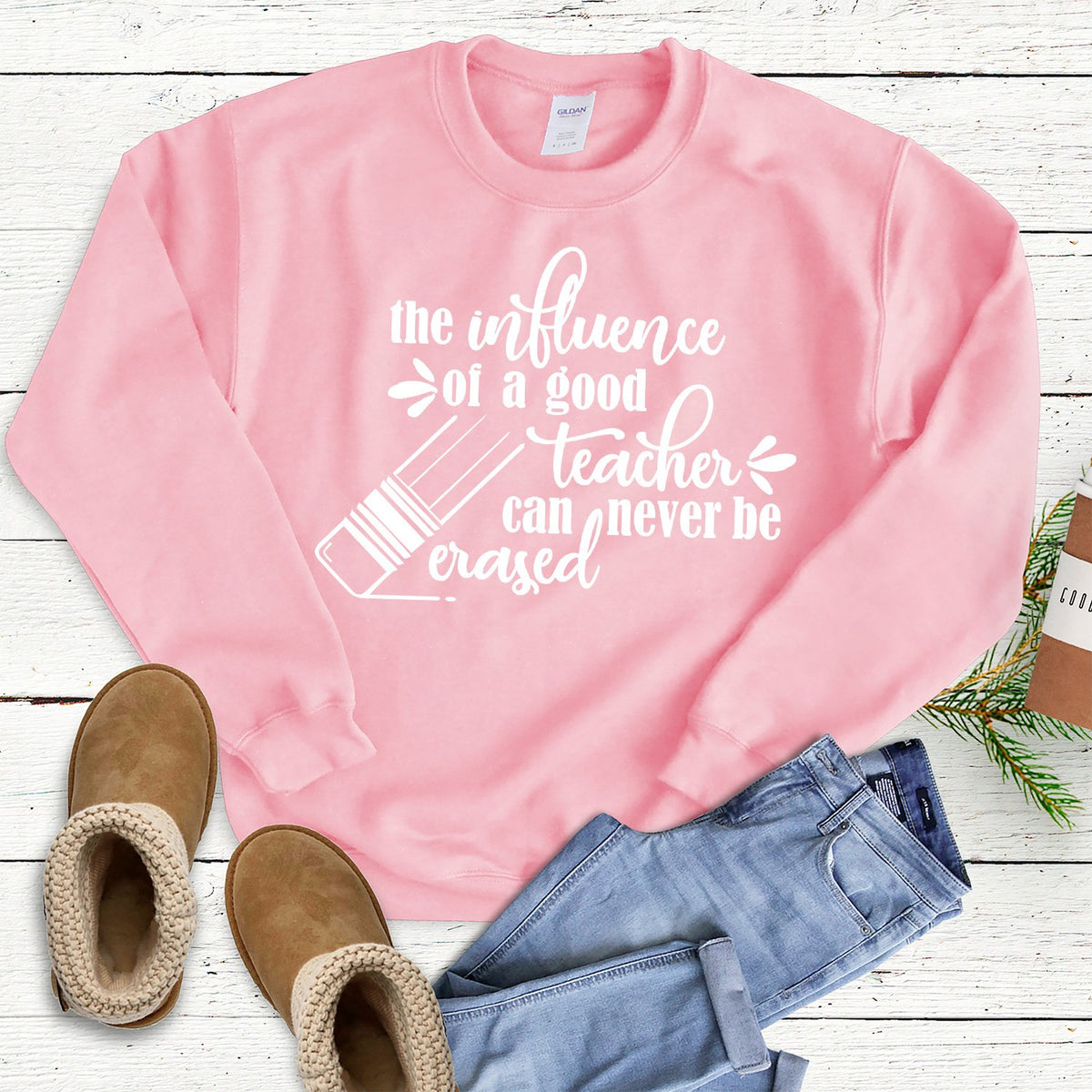 The Influence of A Good Teacher - Long Sleeve Heavy Crewneck Sweatshirt