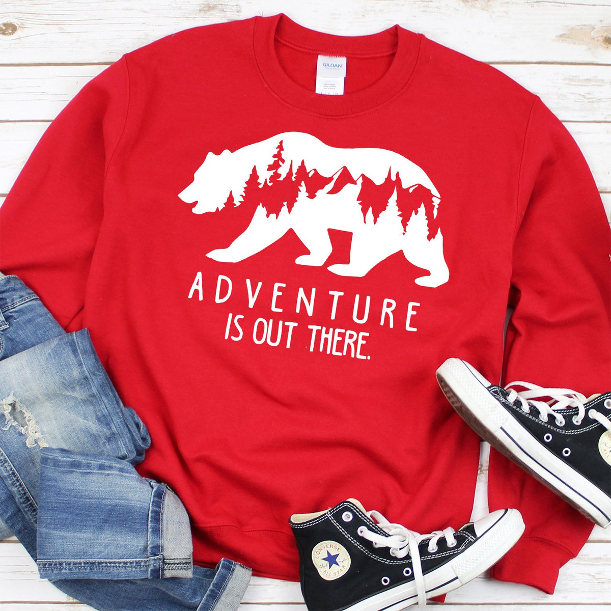 Adventure is Out There - Long Sleeve Heavy Crewneck Sweatshirt