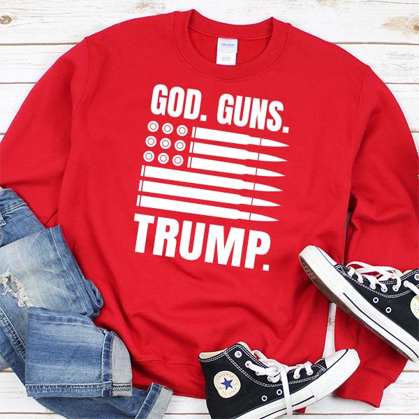 God Guns and Trump - Long Sleeve Heavy Crewneck Sweatshirt