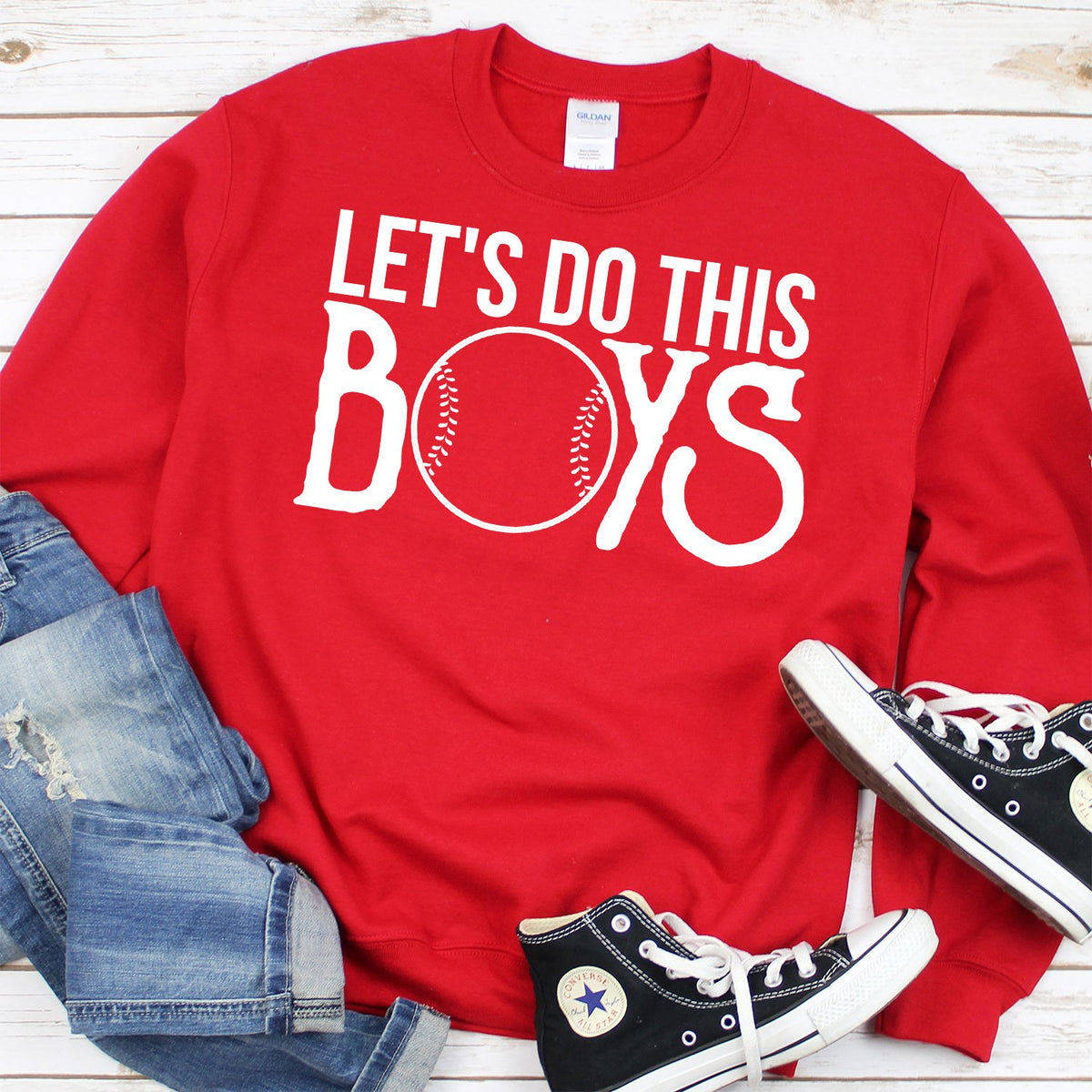 Lets Do This Boys - Long Sleeve Heavy Crewneck Sweatshirt
