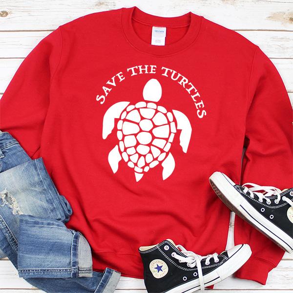 Save The Turtles - Long Sleeve Heavy Crewneck Sweatshirt