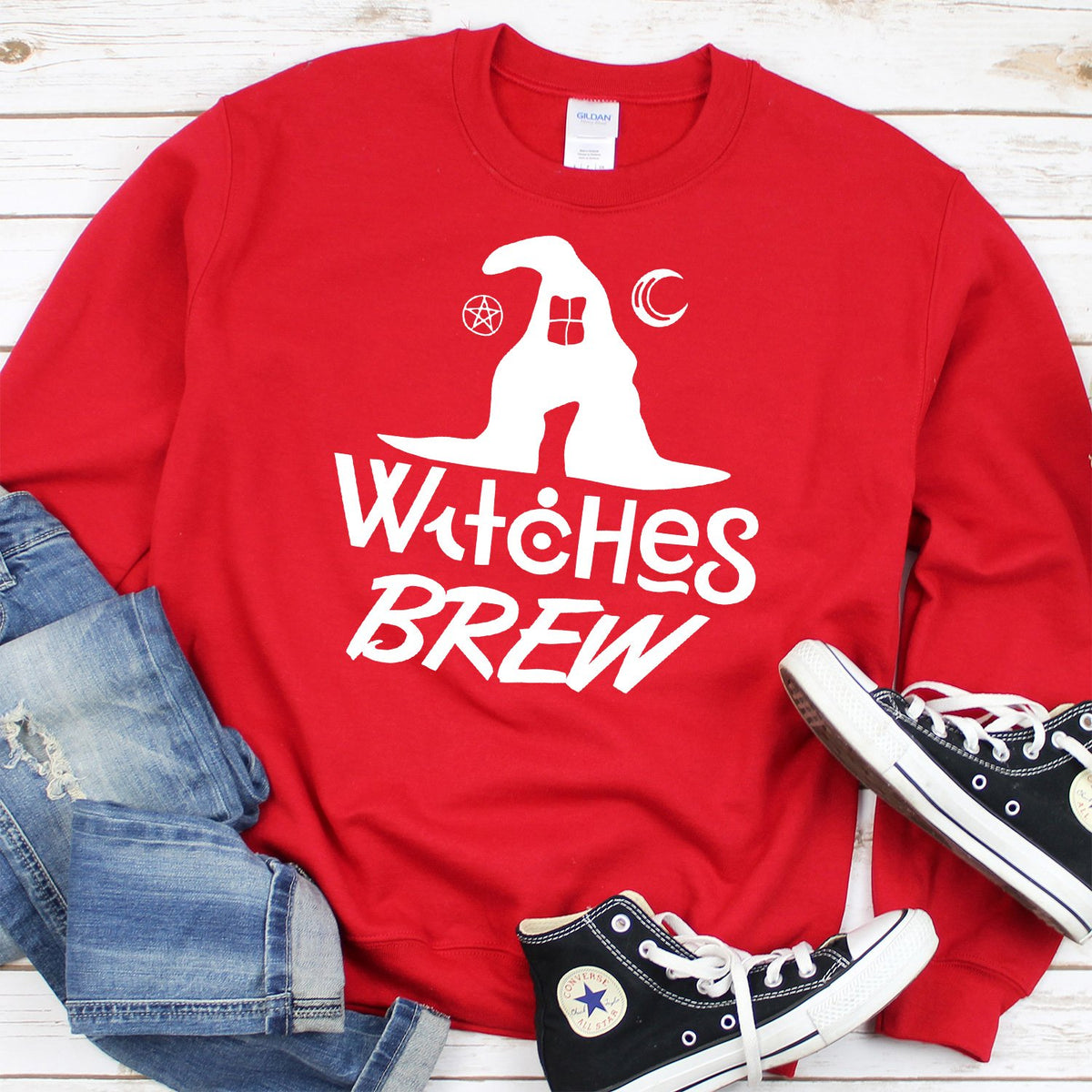 Witches Brew - Long Sleeve Heavy Crewneck Sweatshirt