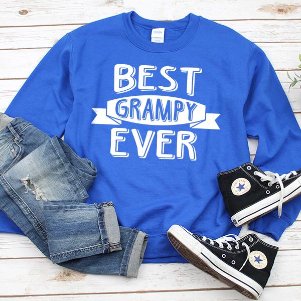 Best Grampy Ever - Long Sleeve Heavy Crewneck Sweatshirt