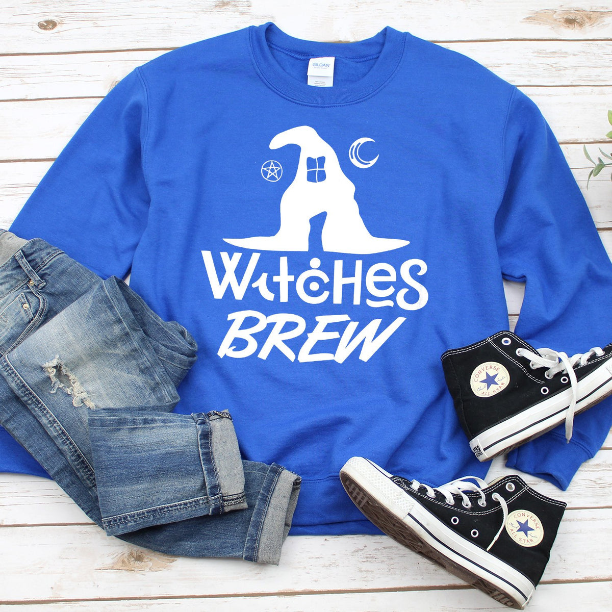 Witches Brew - Long Sleeve Heavy Crewneck Sweatshirt