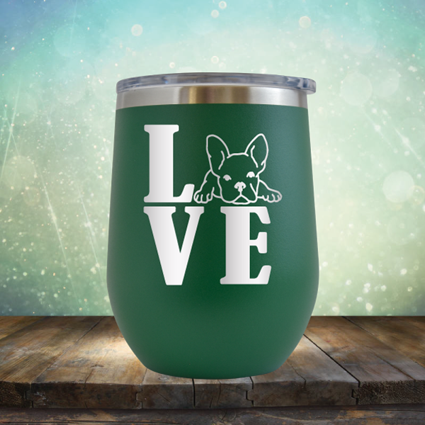 Love Frenchie - Stemless Wine Cup