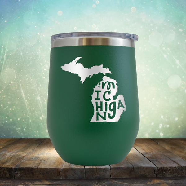 Michigan Outline - Stemless Wine Cup