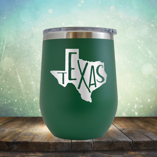 Texas Outline - Stemless Wine Cup