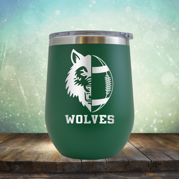 Wolves Football - Stemless Wine Cup