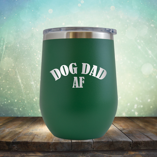 Dog Dad AF - Stemless Wine Cup