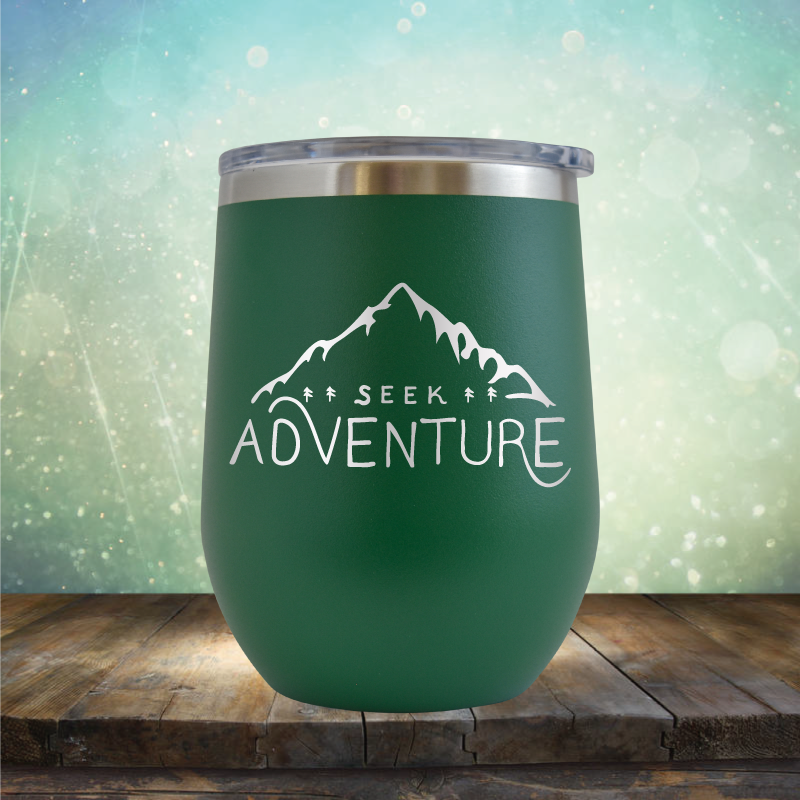 Seek Adventure - Stemless Wine Cup