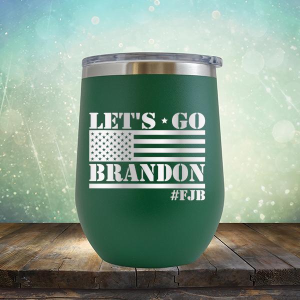 Let&#39;s Go Brandon American Flag - Stemless Wine Cup