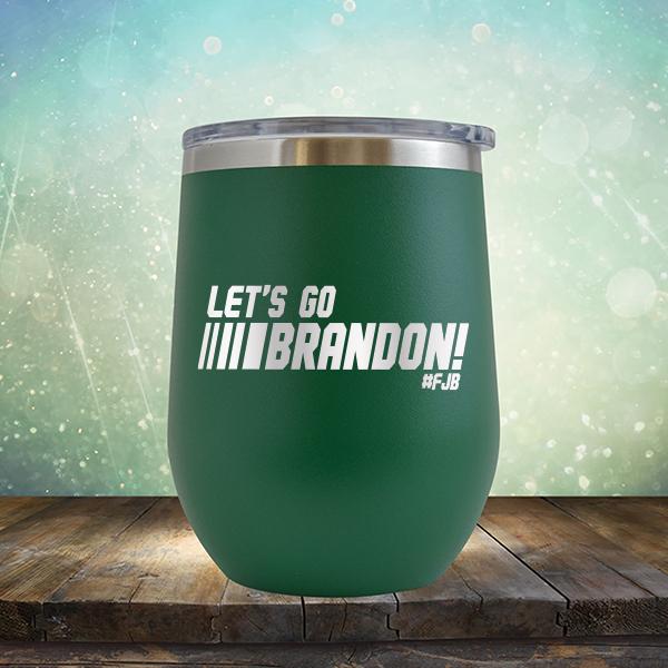 Let&#39;s Go Brandon FJB Racing - Stemless Wine Cup