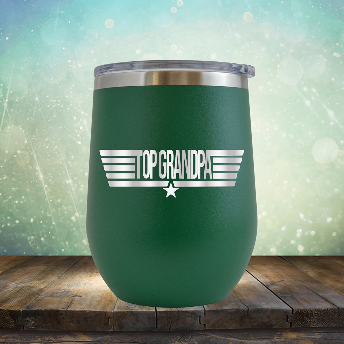 Top Grandpa - Stemless Wine Cup