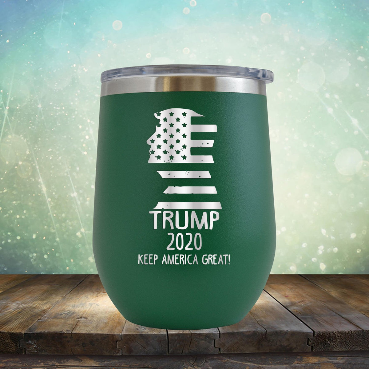 Trump 2020 Keep America Great - Stemless Wine Cup