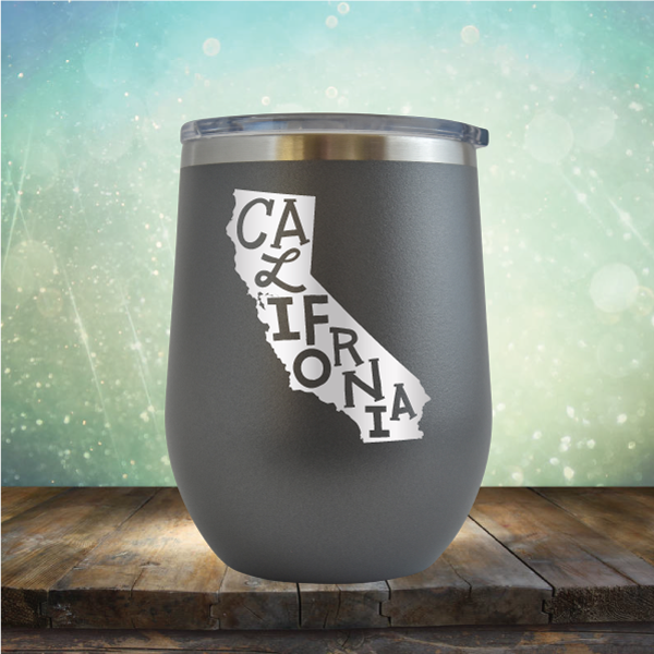 California Outline - Stemless Wine Cup