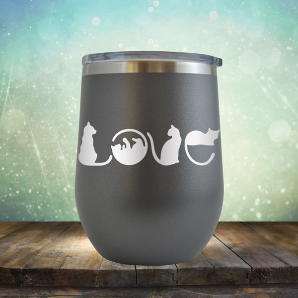 Cat Love - Stemless Wine Cup