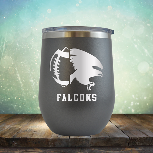 Falcons Football - Stemless Wine Cup