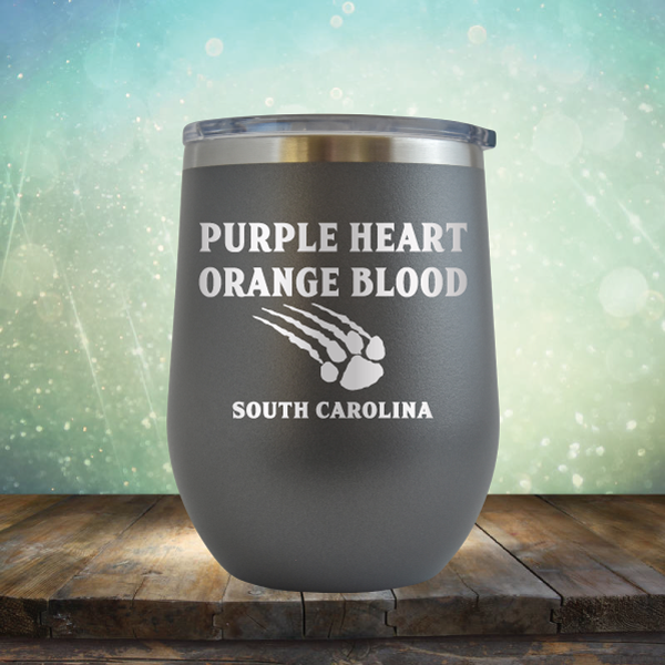 Purple Heart Orange Blood - Stemless Wine Cup