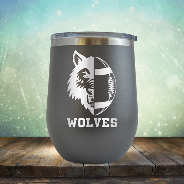 Wolves Football - Stemless Wine Cup