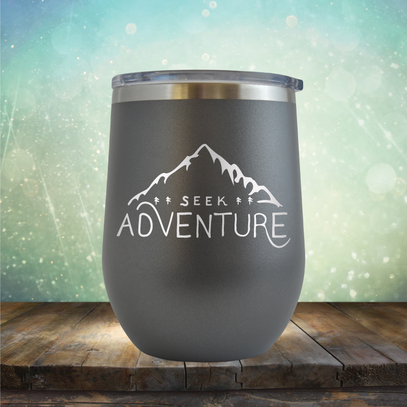Seek Adventure - Stemless Wine Cup