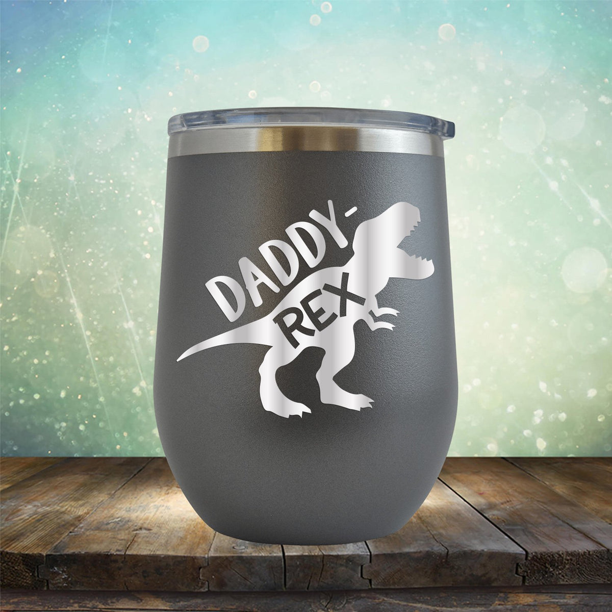 Daddy Rex Dinosaur - Stemless Wine Cup