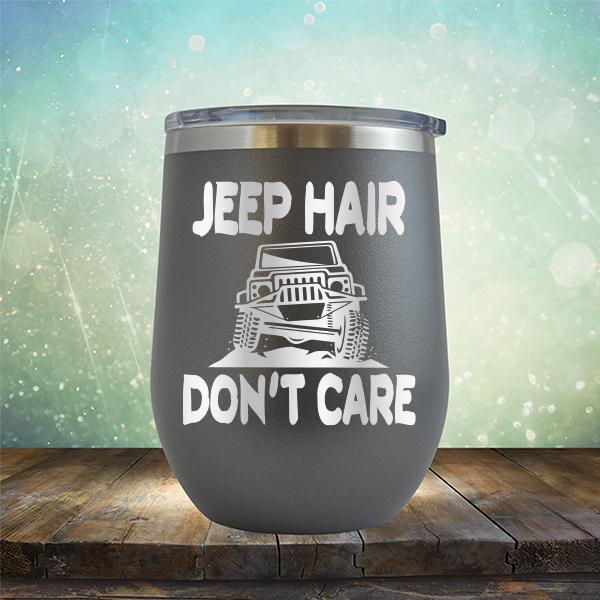 Jeep Hair Don't Care - Stemless Wine Cup